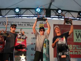 Australian Harley Clifford and Meagan Ethell (USA) win the 2018 Nautique WWA Wakeboard World Championships in Miyoshi City, Tokushima (JPN) Australian Harley Clifford and Meagan Ethell (USA) win the 2018 Nautique WWA Wakeboard World Championships in Miyoshi City_3